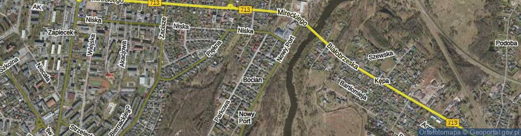 Zdjęcie satelitarne Bukowa ul.